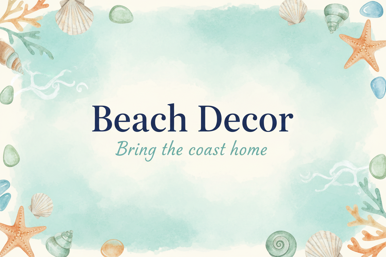 Beach Decor Collection Banner - Hanging Tree