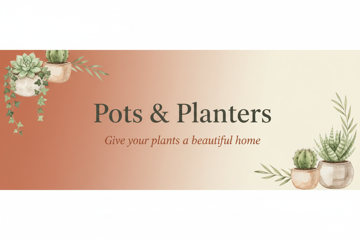 Pots & Planters Collection Banner