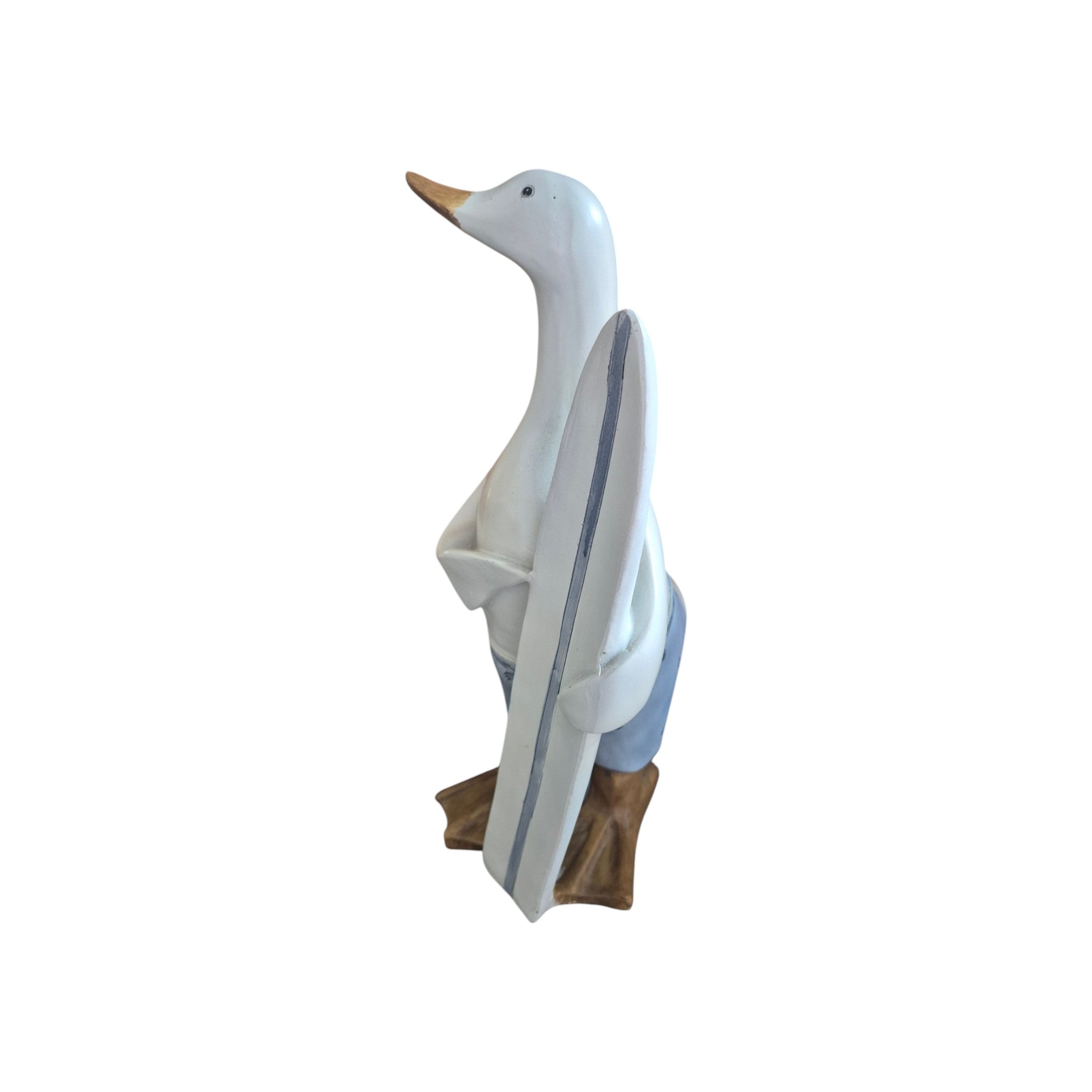 Pair of Large Surfing Ducks 30cm Resin nz