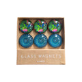 Tropical Birds & Mandala Glass Dome Magnets - Set of 6 LaVida nz