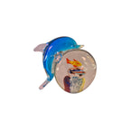 Rikaro Handblown Glass Dolphin & Fish Dome Paperweight 12cm nz