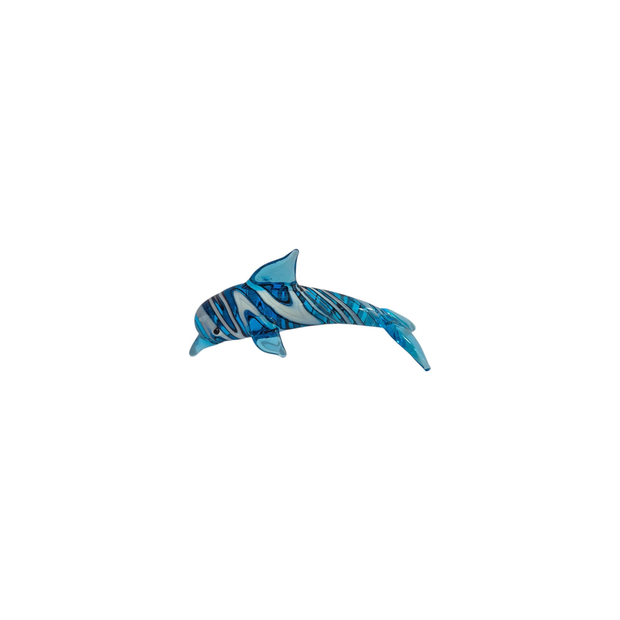 Rikaro Handblown Glass Dolphin Figurine 8.5cm nz
