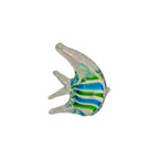 Rikaro Handblown Glass Striped Angelfish Figurine 11cm nz