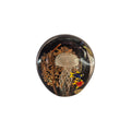 Rikaro Handblown Glass Jellyfish & Fish Bronze Paperweight 11.5cm nz