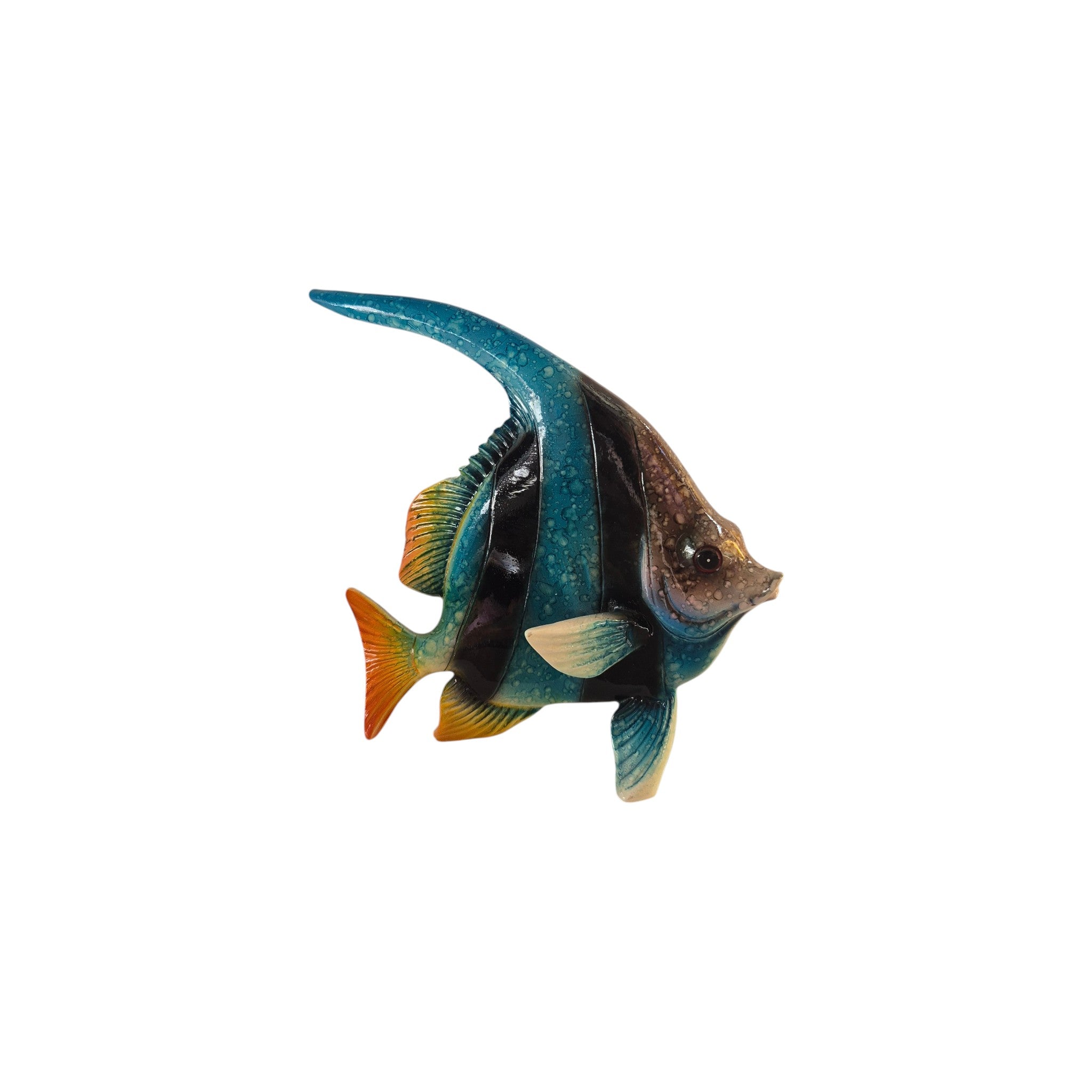 Rikaro Resin Tropical Moorish Idol Fish Figurine 14.5cm nz