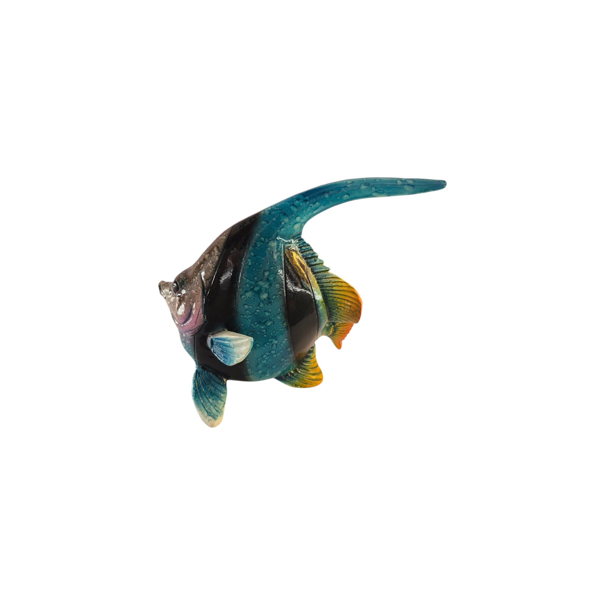 Rikaro Resin Tropical Moorish Idol Fish Figurine 14.5cm nz