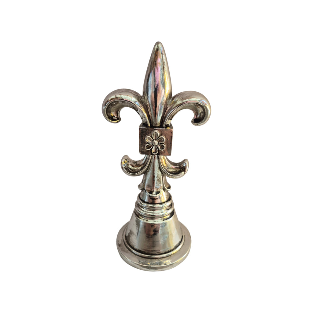 Standalone Silver Fleur De Lys Home Decor Statue 20cm NZ