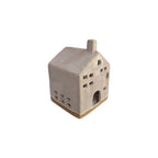 Porcelain Tealight House with Chimney - Grey nz