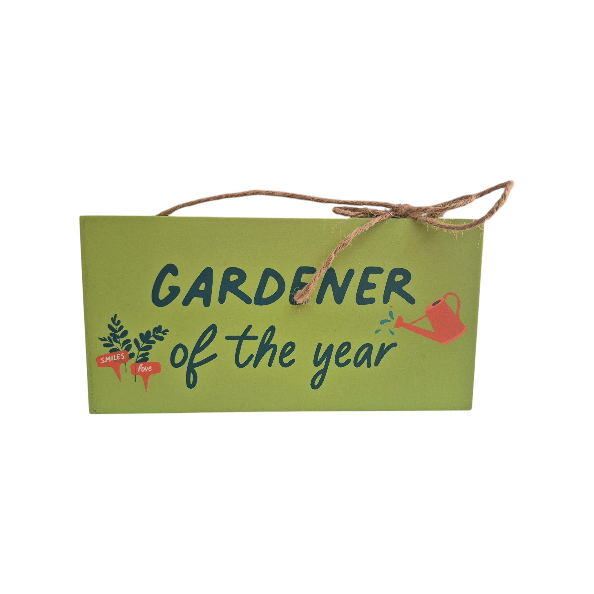 Loren Boyd Gardener of the Year garden sign with decorative design, suitable for outdoor garden decoration.
