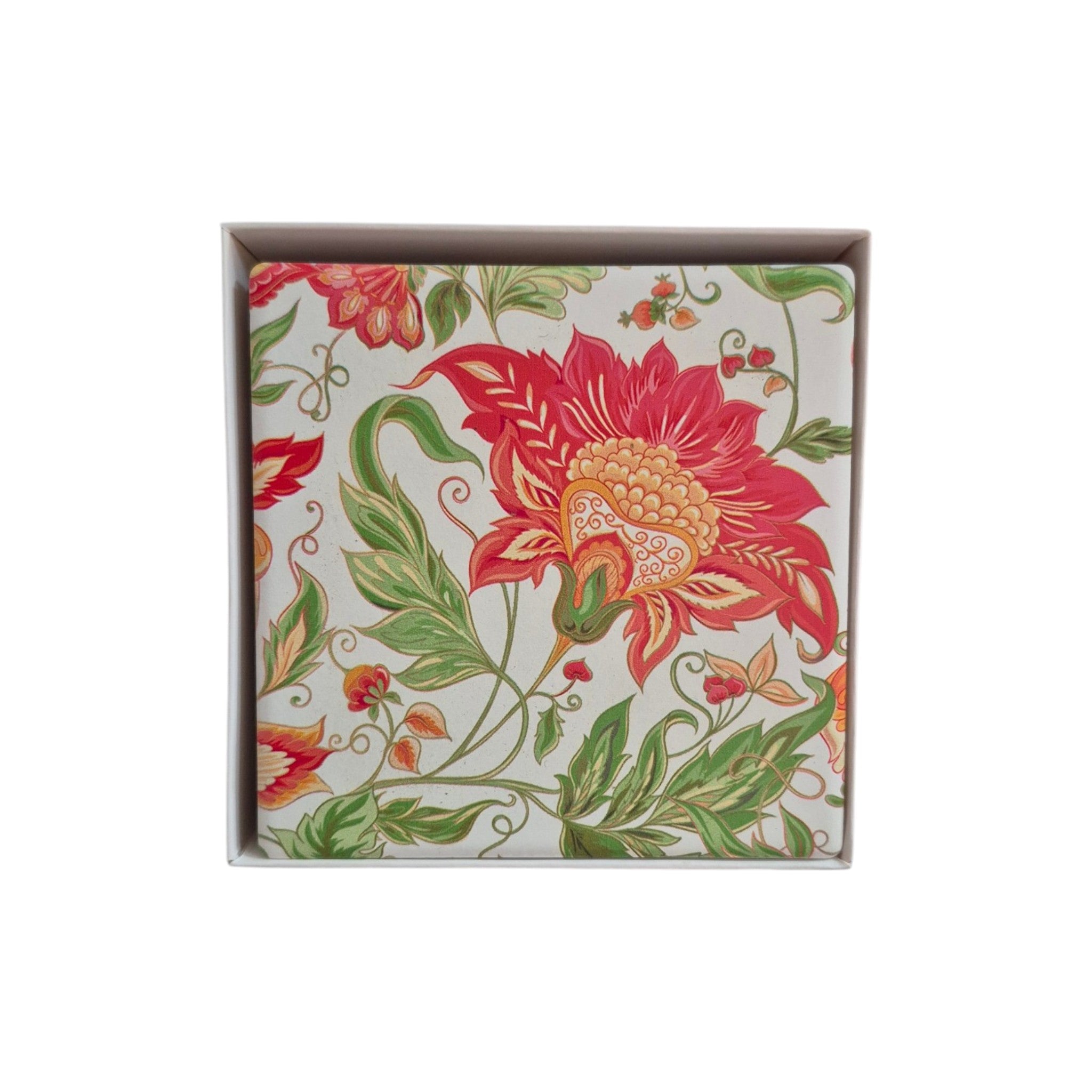 Red Lily Ceramic Coasters - 4 Pack nz