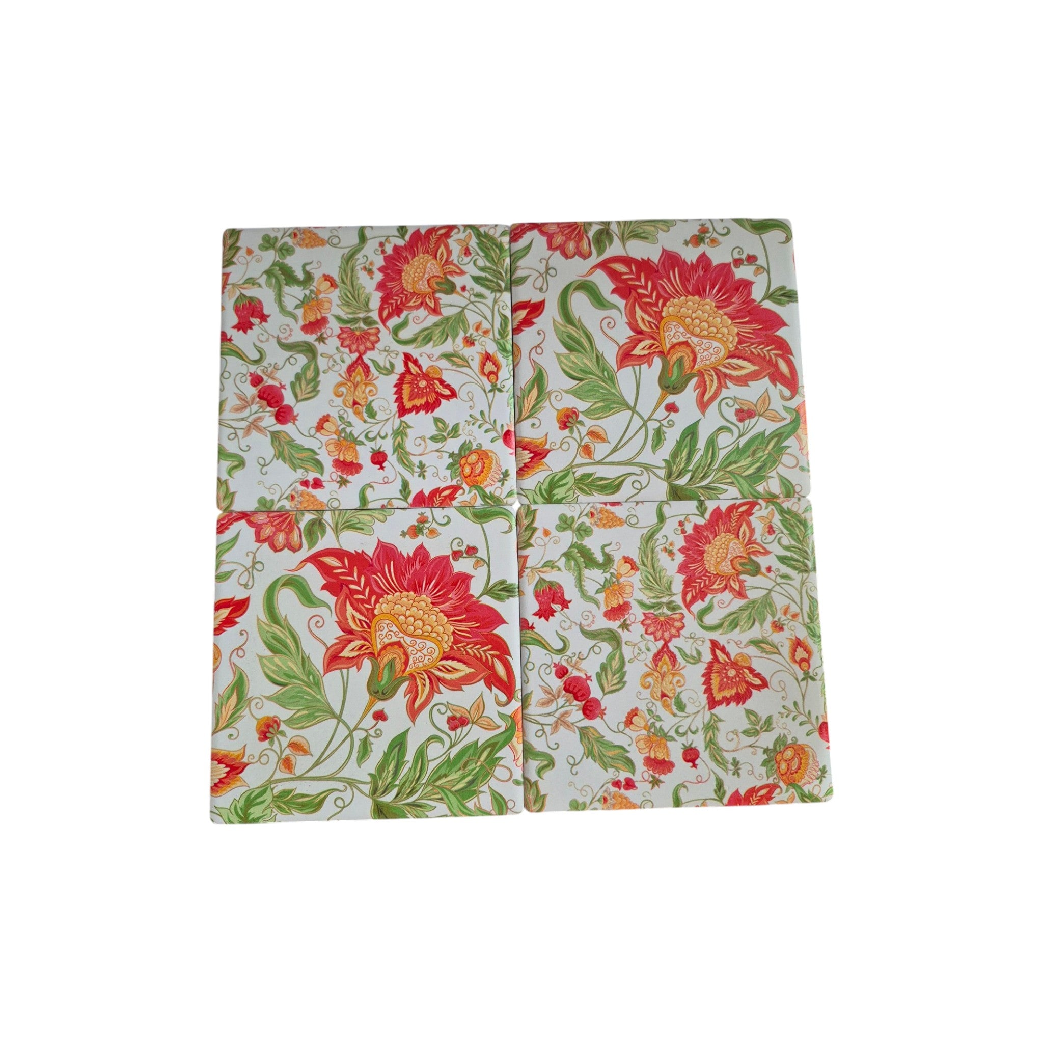 Red Lily Ceramic Coasters - 4 Pack nz
