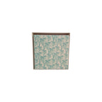 Set of four Aqua Palm Trees coasters by Loren Boyd, featuring vibrant tropical palm tree designs for drink protection. nz