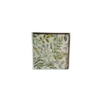 Set of four botanical garden-themed coasters by Loren Boyd featuring vibrant plant and floral designs for decorative tabletop use. nz
