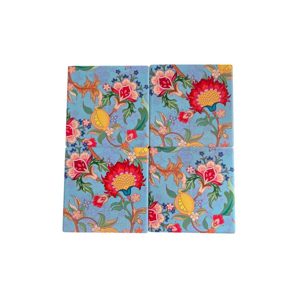 Persian Garden ceramic Coasters - 4 Pack nz