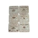 Wine Labels Coasters - 6 Pack Cinnamon nz
