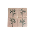 Tropical Palm Tree Coasters - 4 Pack CC Interiors nz