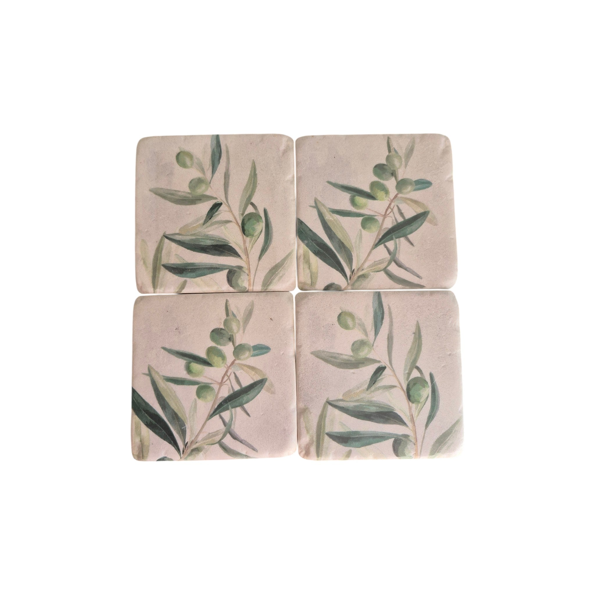 Olive Branch Coasters - 4 Pack CC Interiors nz
