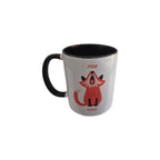 Disrupted Industries For Fox Sake Mug featuring a humorous fox design on a ceramic coffee mug.
