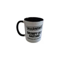 Warning Grumpy Old Bastard Mug - Black Handle nz