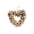 Natural Shell Heart Wreath Small 16cm nz