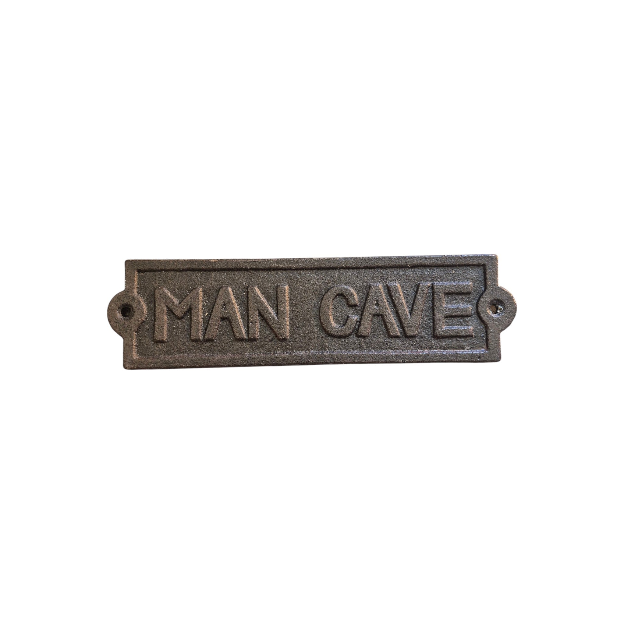 Man Cave Cast Iron Plaque - Small nz