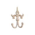 White Fleur de Lys Double Hook nz