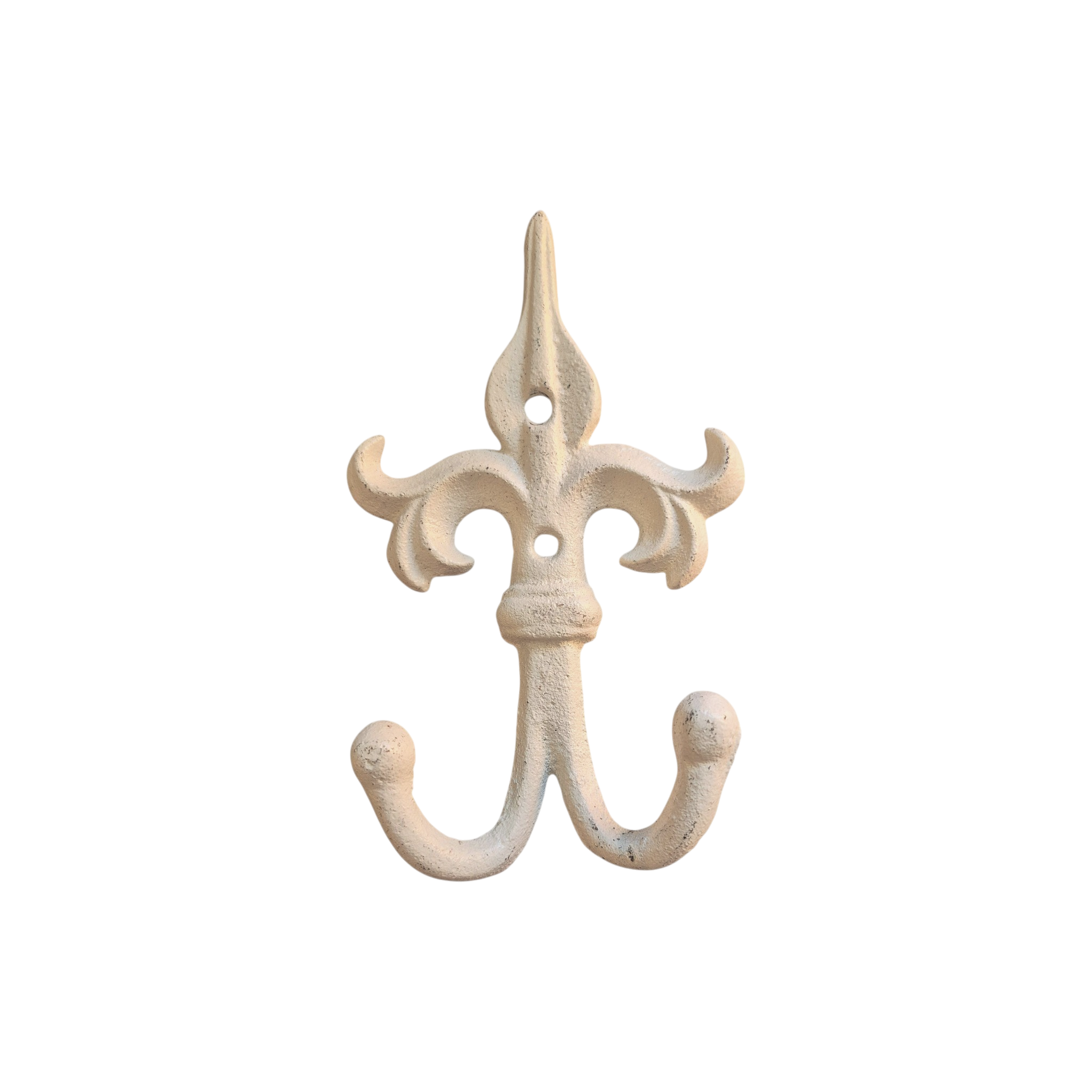 White Fleur de Lys Double Hook nz