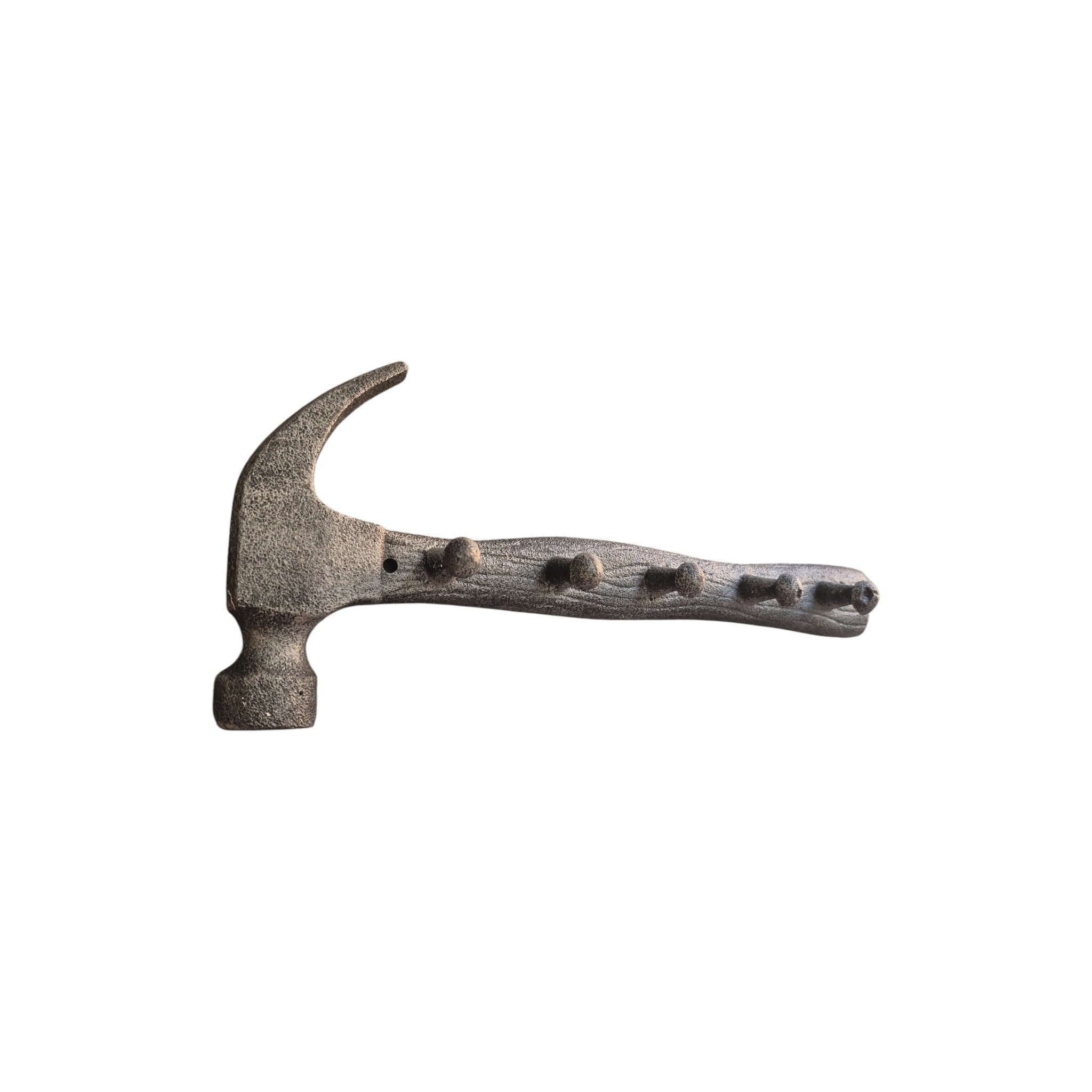 Loren Boyd cast iron wall hook rack with five hooks for hanging coats, keys, or accessories on a home or office wall. nz