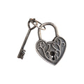 Large Heart Padlock & Skeleton Key Ornament nz