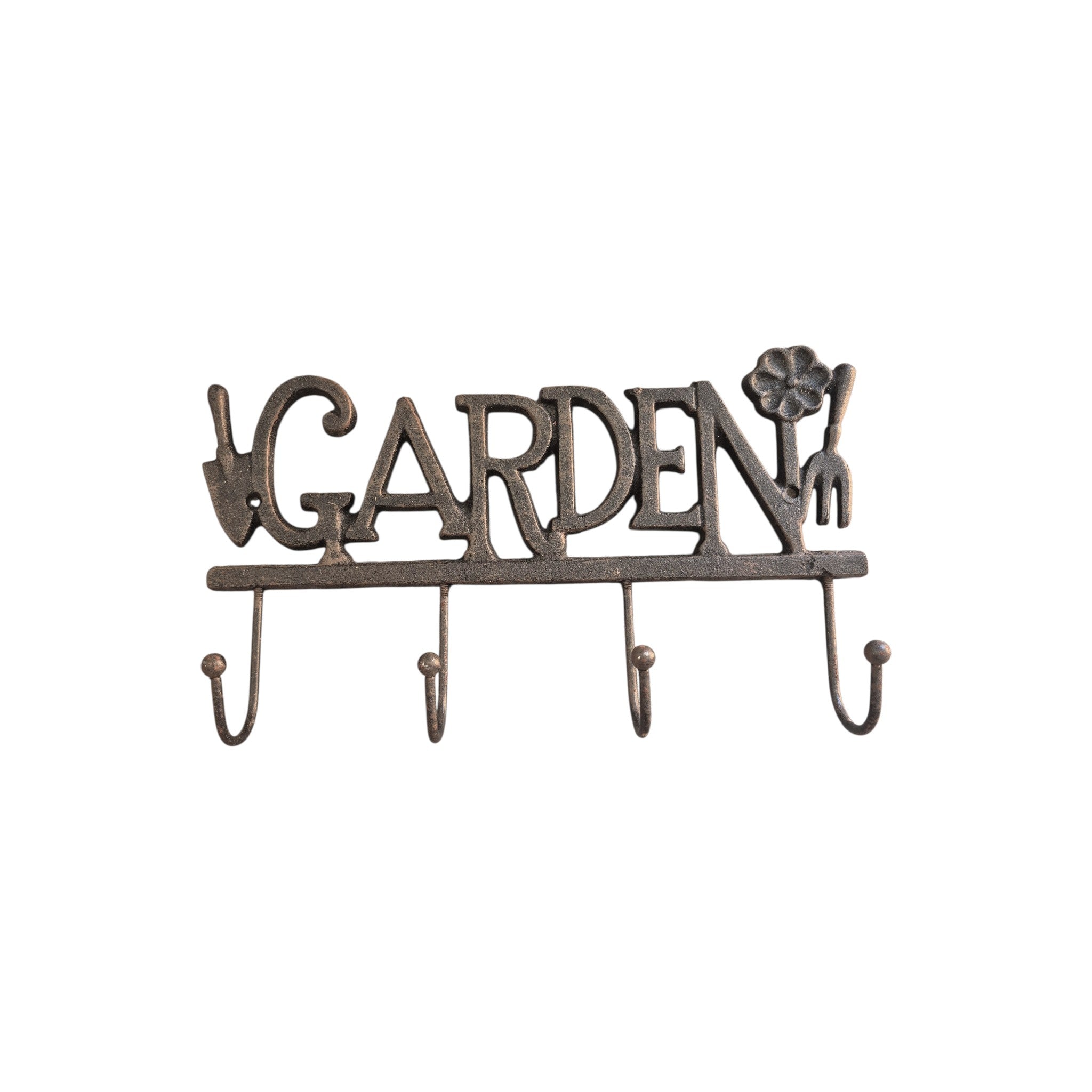 Garden 4-Hook Cast Iron Key Rack nz
