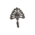 Peacock Fan Cast Iron Single Wall Hook nz