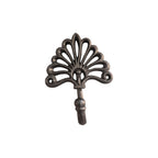 Peacock Fan Cast Iron Single Wall Hook nz