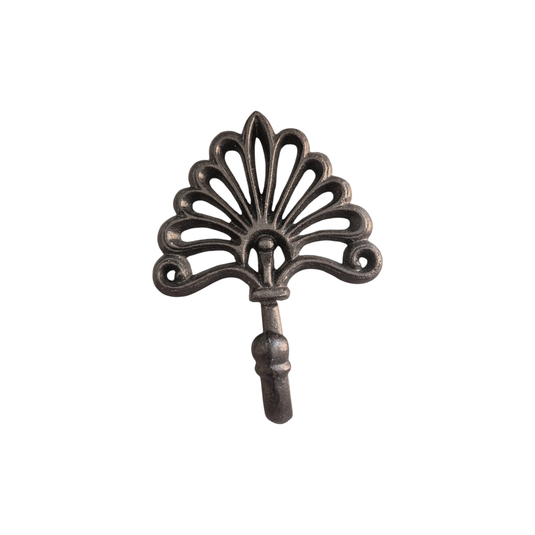 Peacock Fan Cast Iron Single Wall Hook nz
