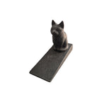 Loren Boyd Cat Cast Iron Door Wedge door stop with cat design, sturdy black cast iron for preventing door movement. nz