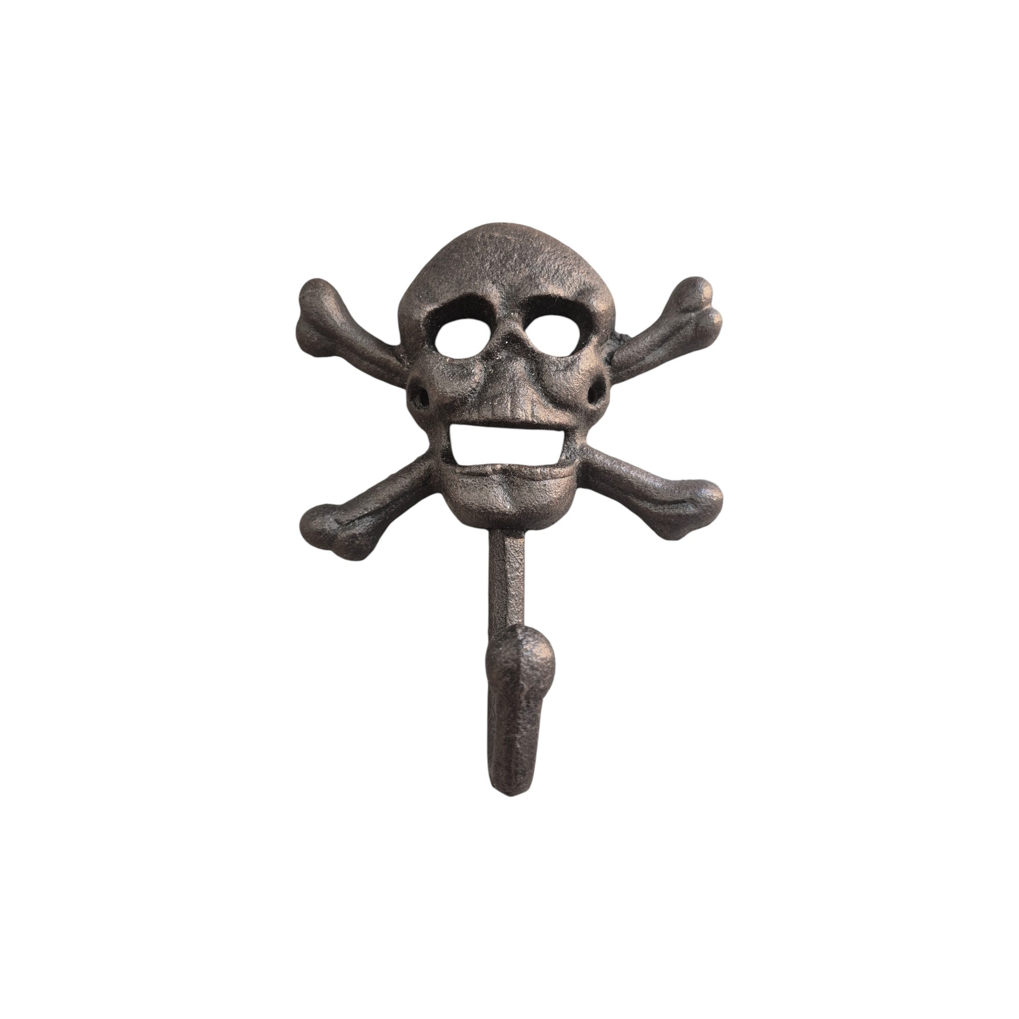 Skull & Crossbones Cast Iron Single Wall Hook nz