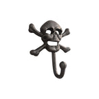 Skull & Crossbones Cast Iron Single Wall Hook nz