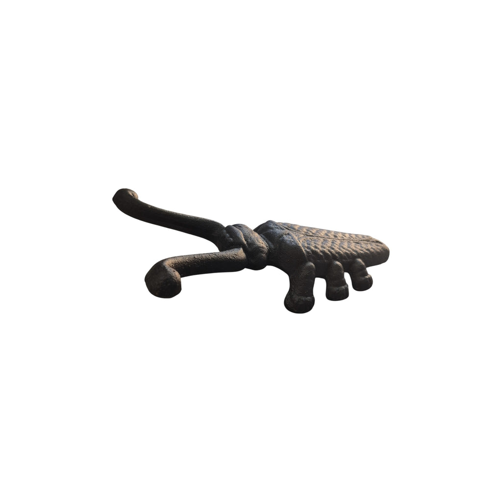 Loren Boyd Beetle cast iron boot jack with detailed beetle design for easy removal of boots. Durable and decorative footwear accessory. nz