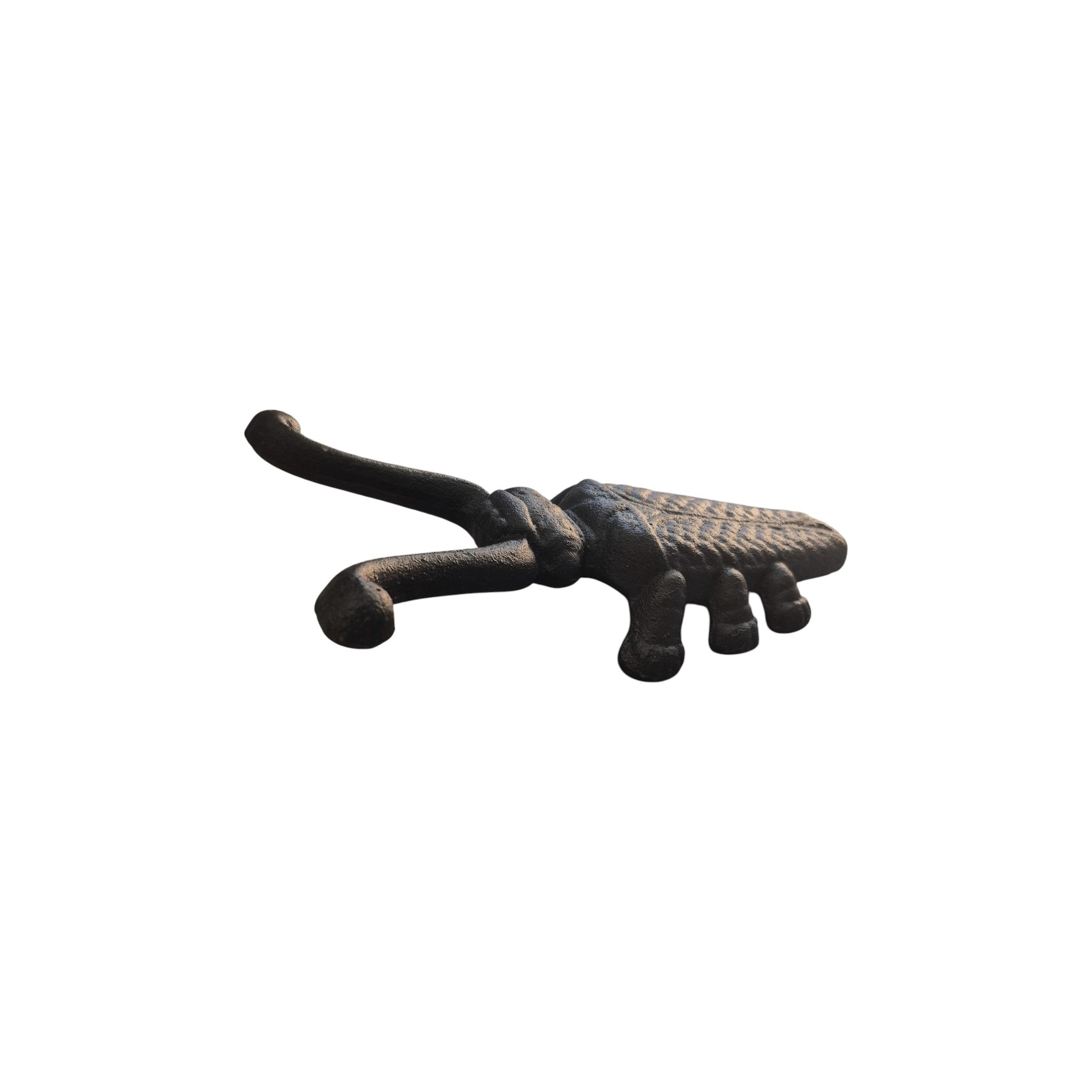Loren Boyd Beetle cast iron boot jack with detailed beetle design for easy removal of boots. Durable and decorative footwear accessory. nz