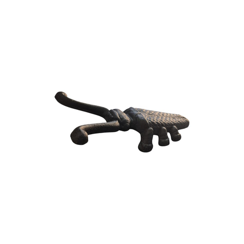 Loren Boyd Beetle cast iron boot jack with detailed beetle design for easy removal of boots. Durable and decorative footwear accessory. nz