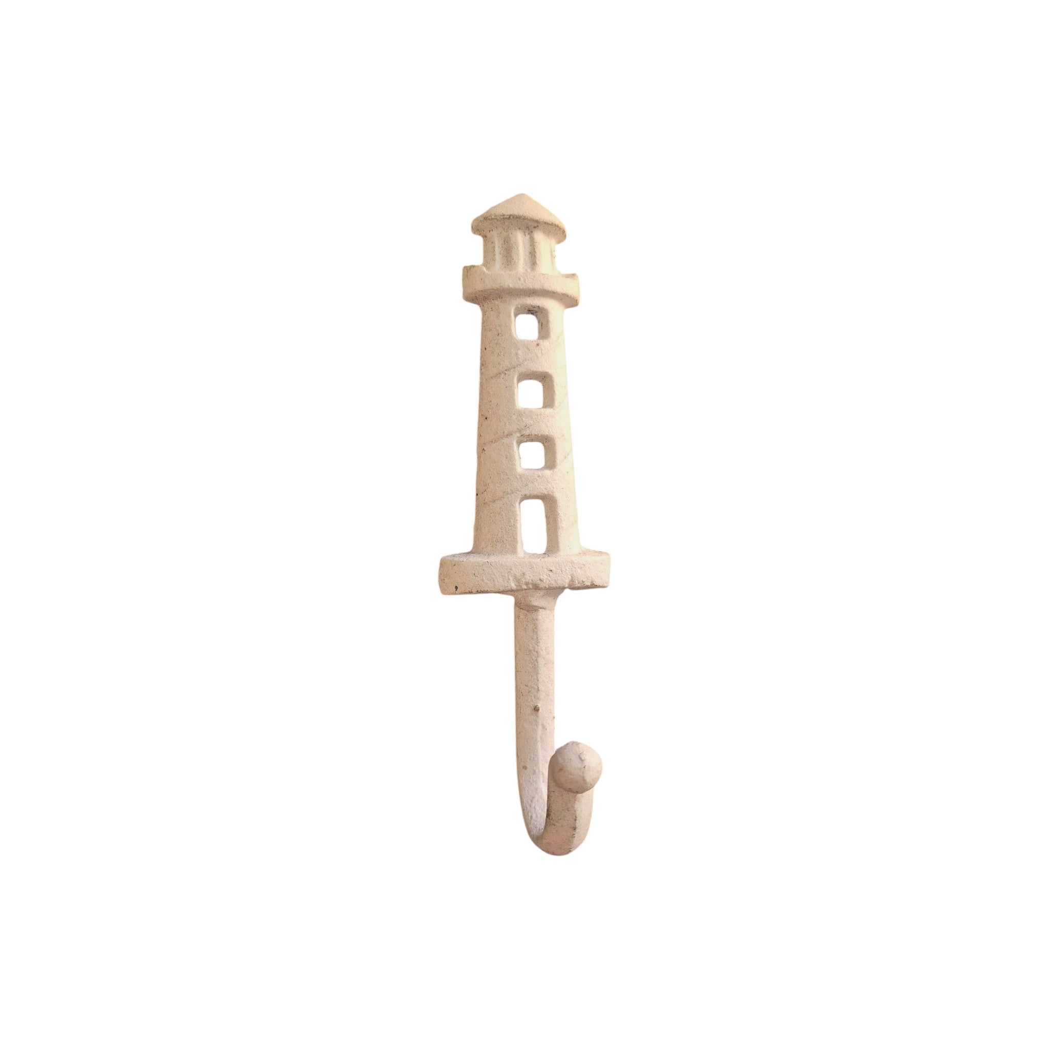 White Lighthouse Cast Iron Single Wall Hook nz