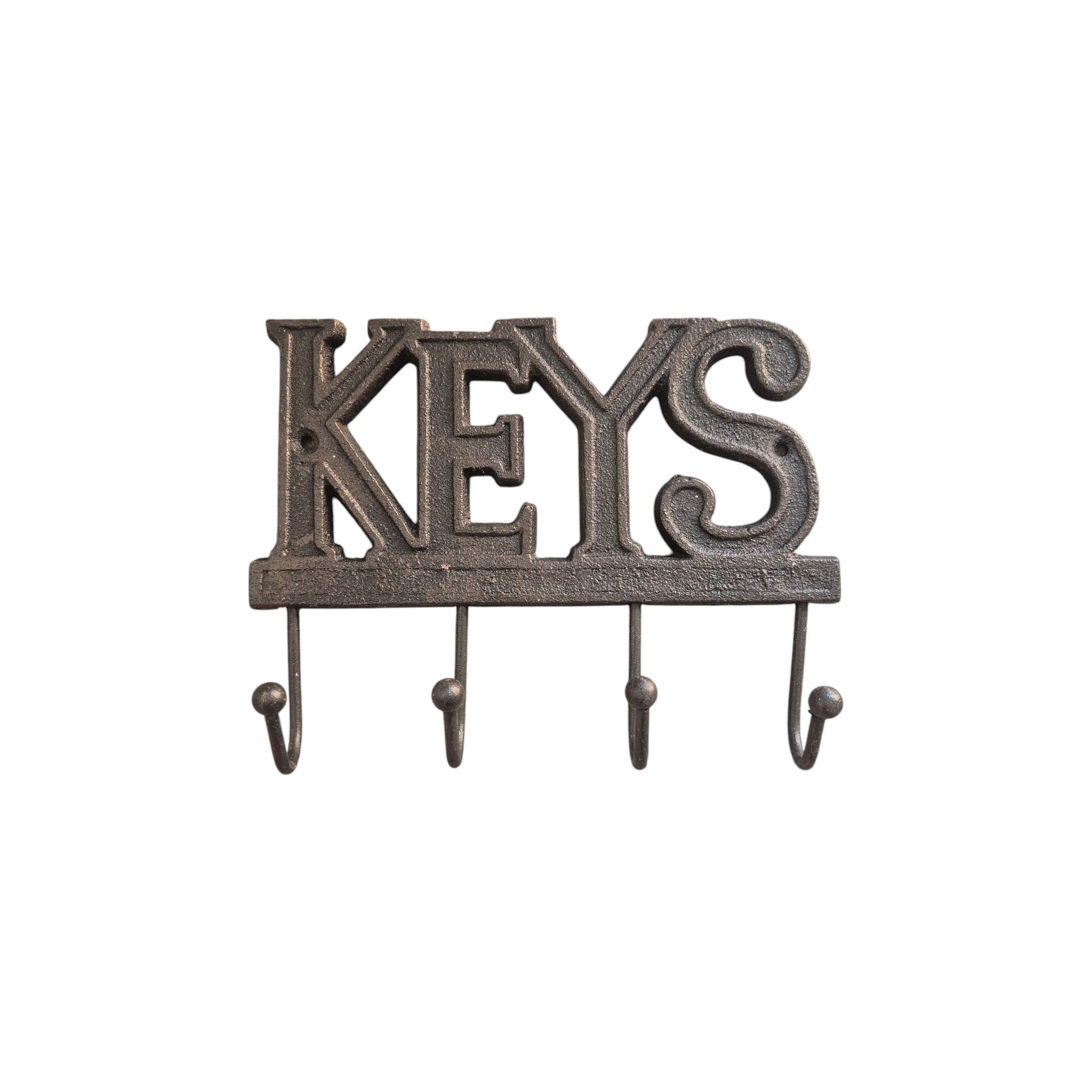 KEYS Cast Iron 4-Hook Key Holder nz
