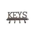KEYS Cast Iron 4 Wide Hook Key Holder nz