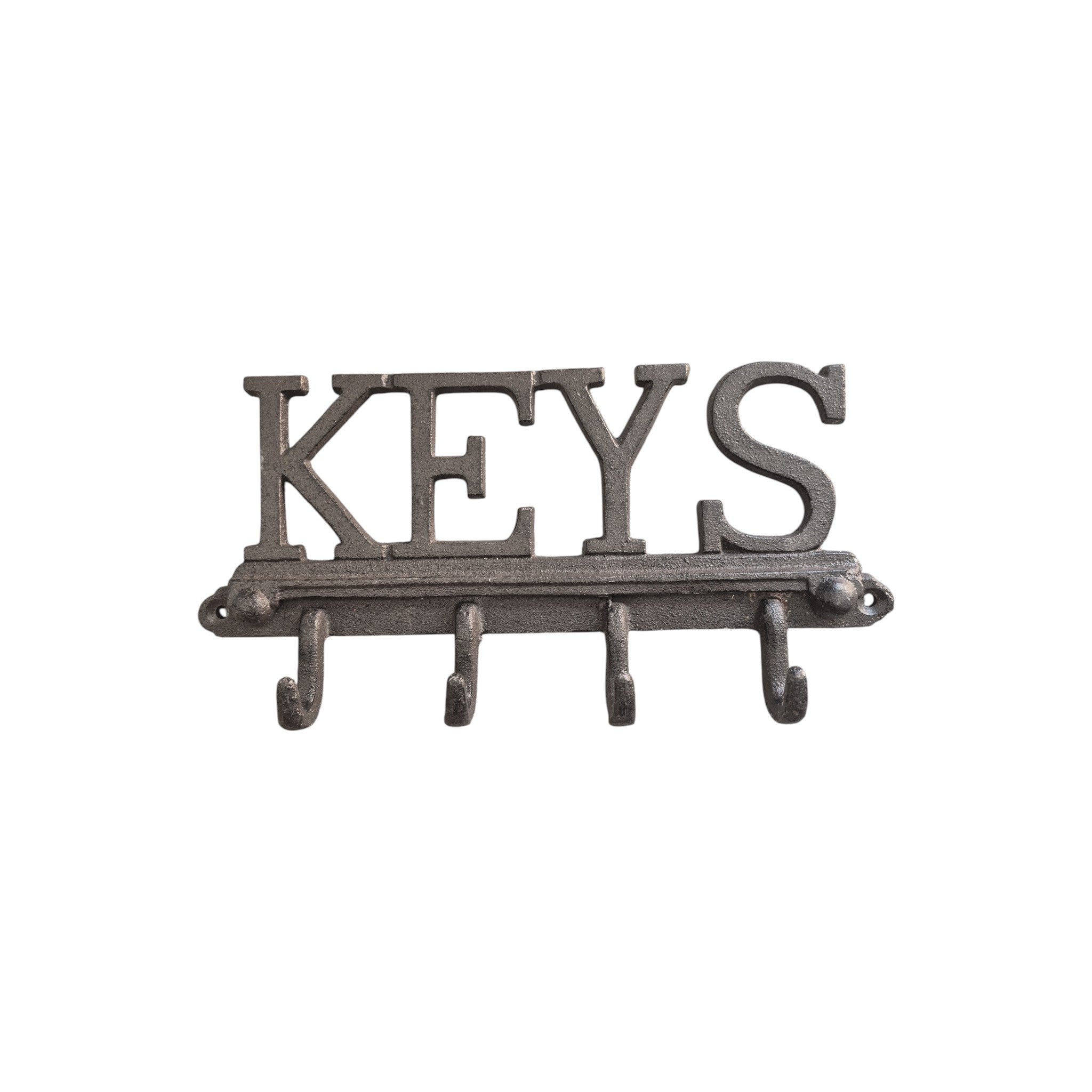 KEYS Cast Iron 4 Wide Hook Key Holder nz