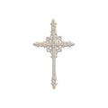 Small White Distressed Cast Iron Cross Wall Hanging nz