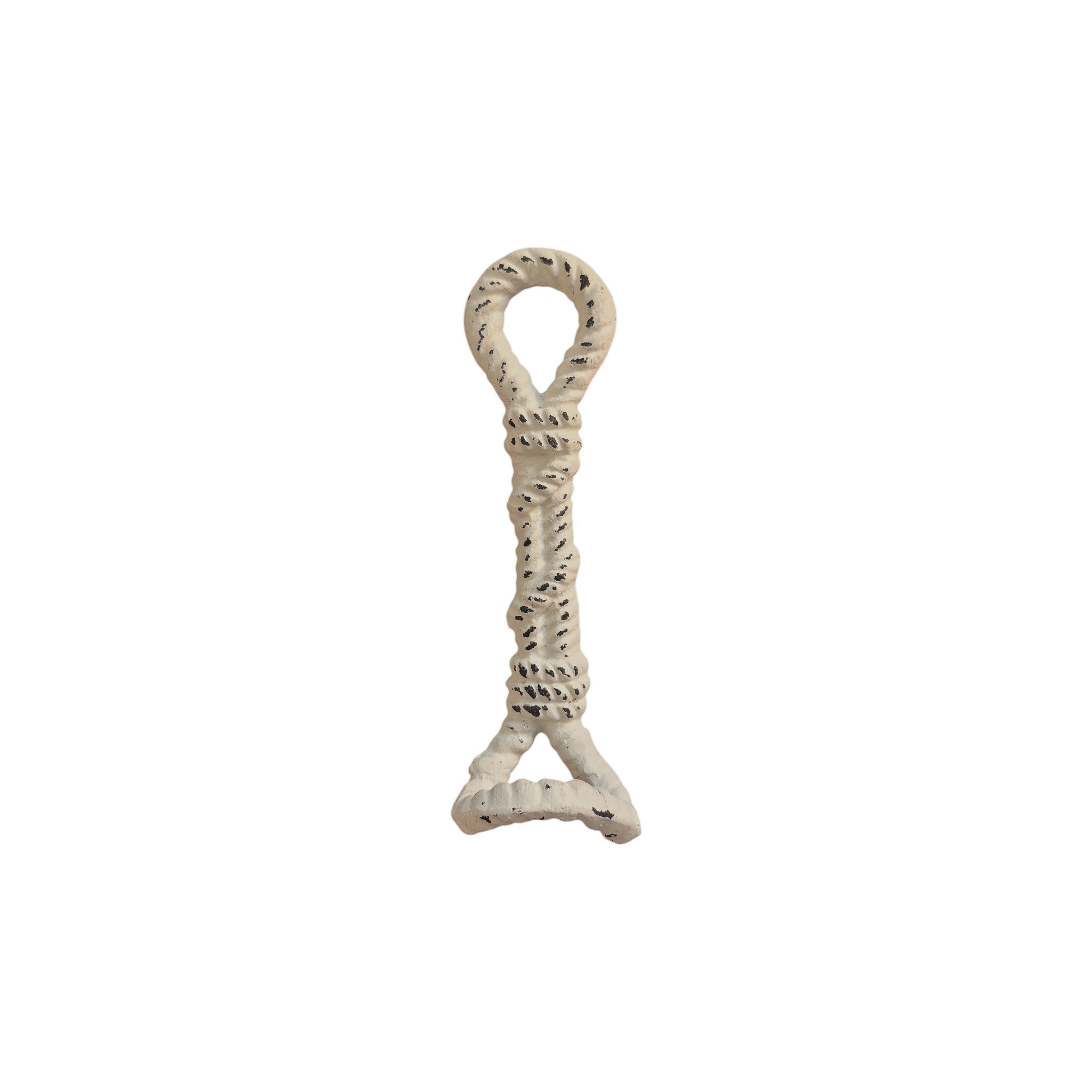 White Rope Cast Iron Single Wall Hook 18cm nz