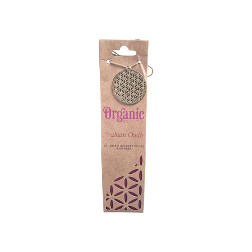 Arabian Oudh 12 Jumbo Incense Cones & Burner nz