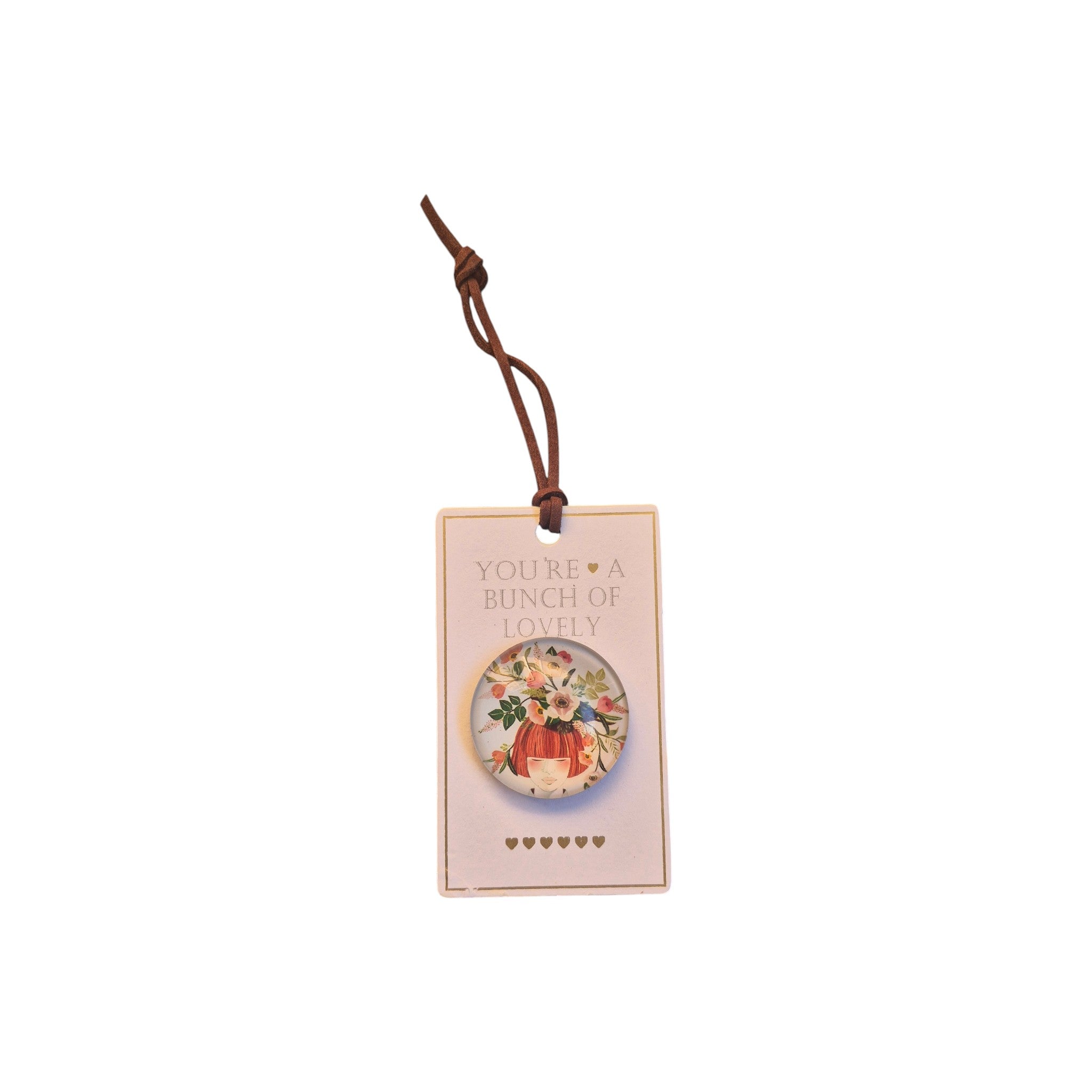 You're a Bunch of Lovely Flower Girl Single Glass Dome Magnet nz