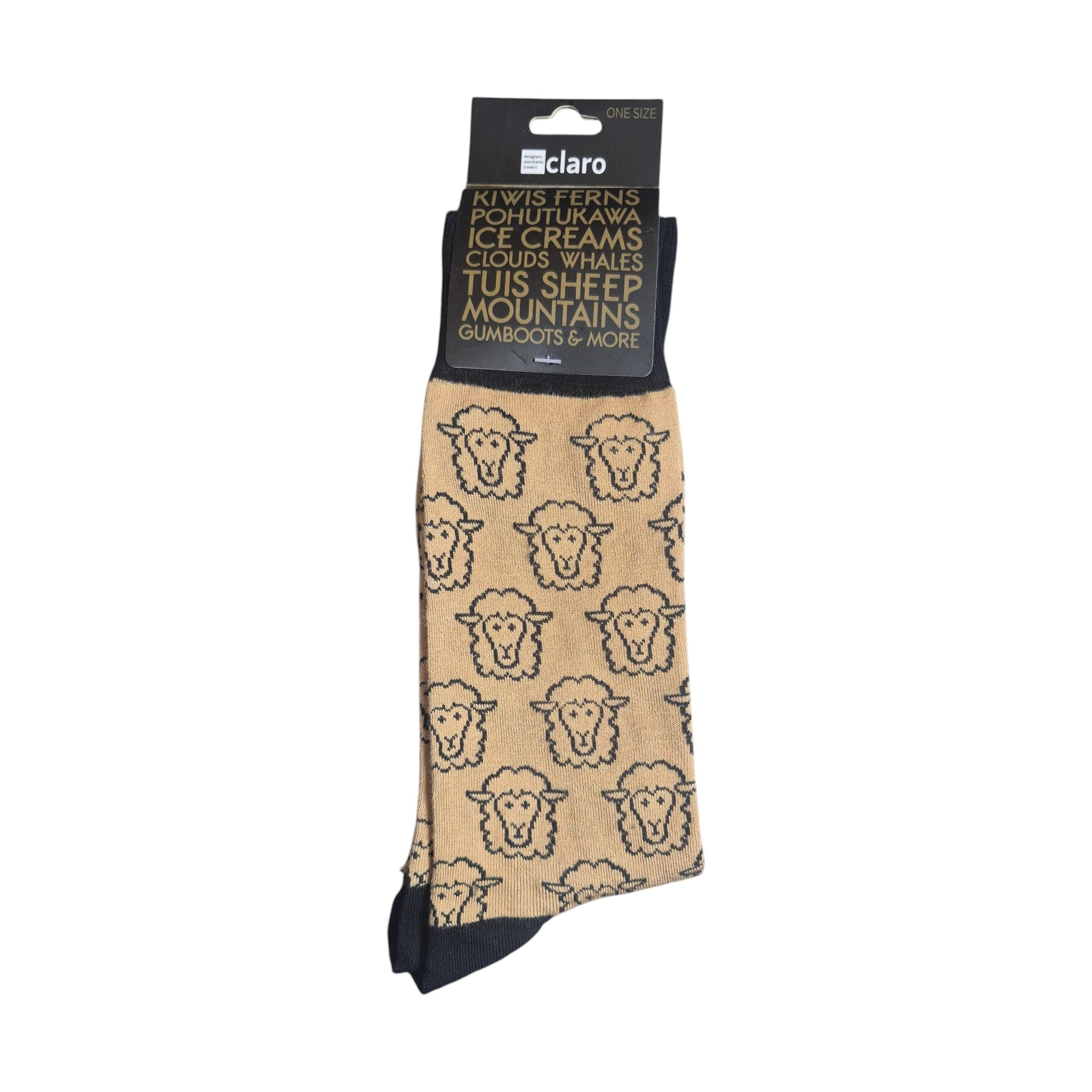 Claro Men's Sheep Sock One Size  soft cotton-bamboo blend nz