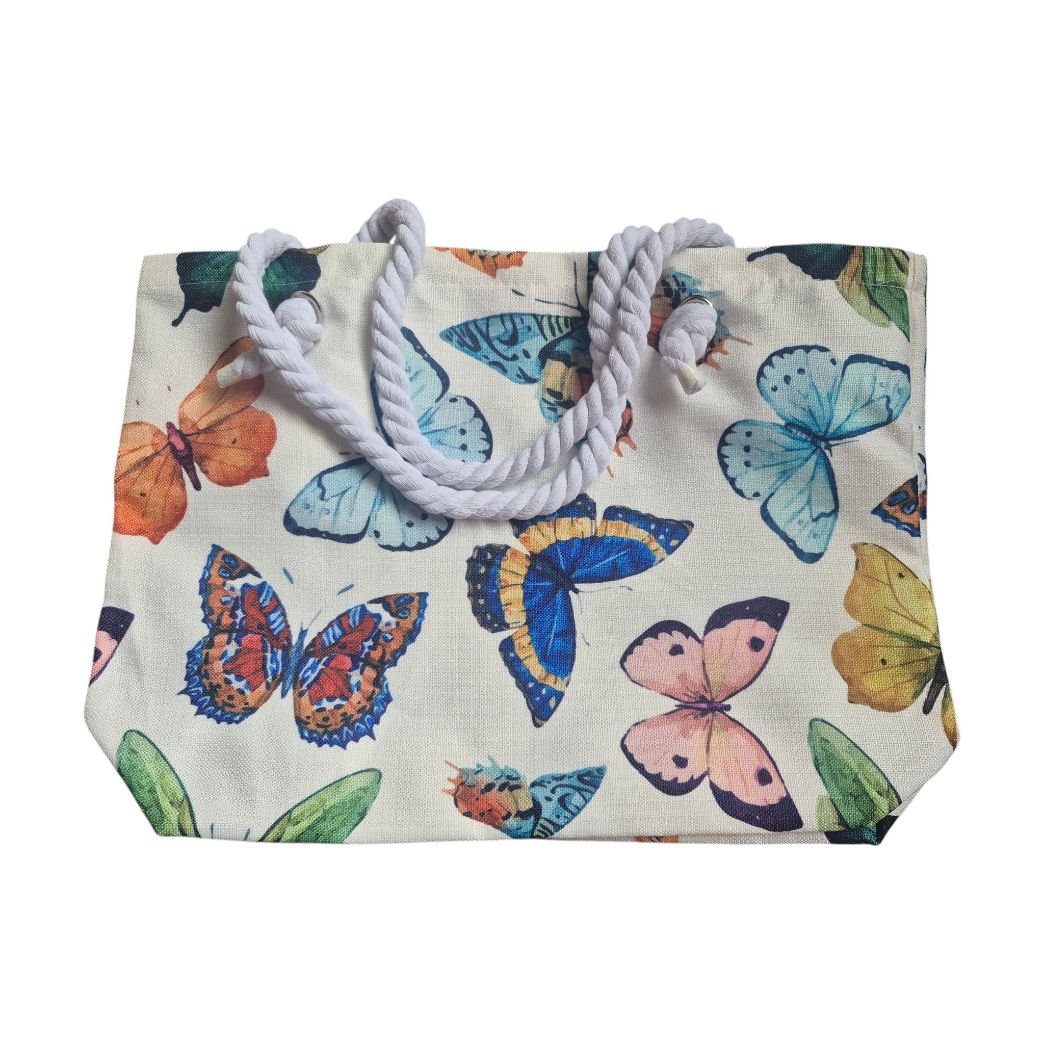 Butterfly Print Canvas Tote Bag 43cm x 31cm nz