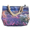 Floral Mountain Zip Canvas Tote Bag 50cm x 35cm nz